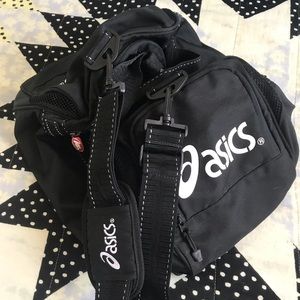 Asics black mini duffle bag